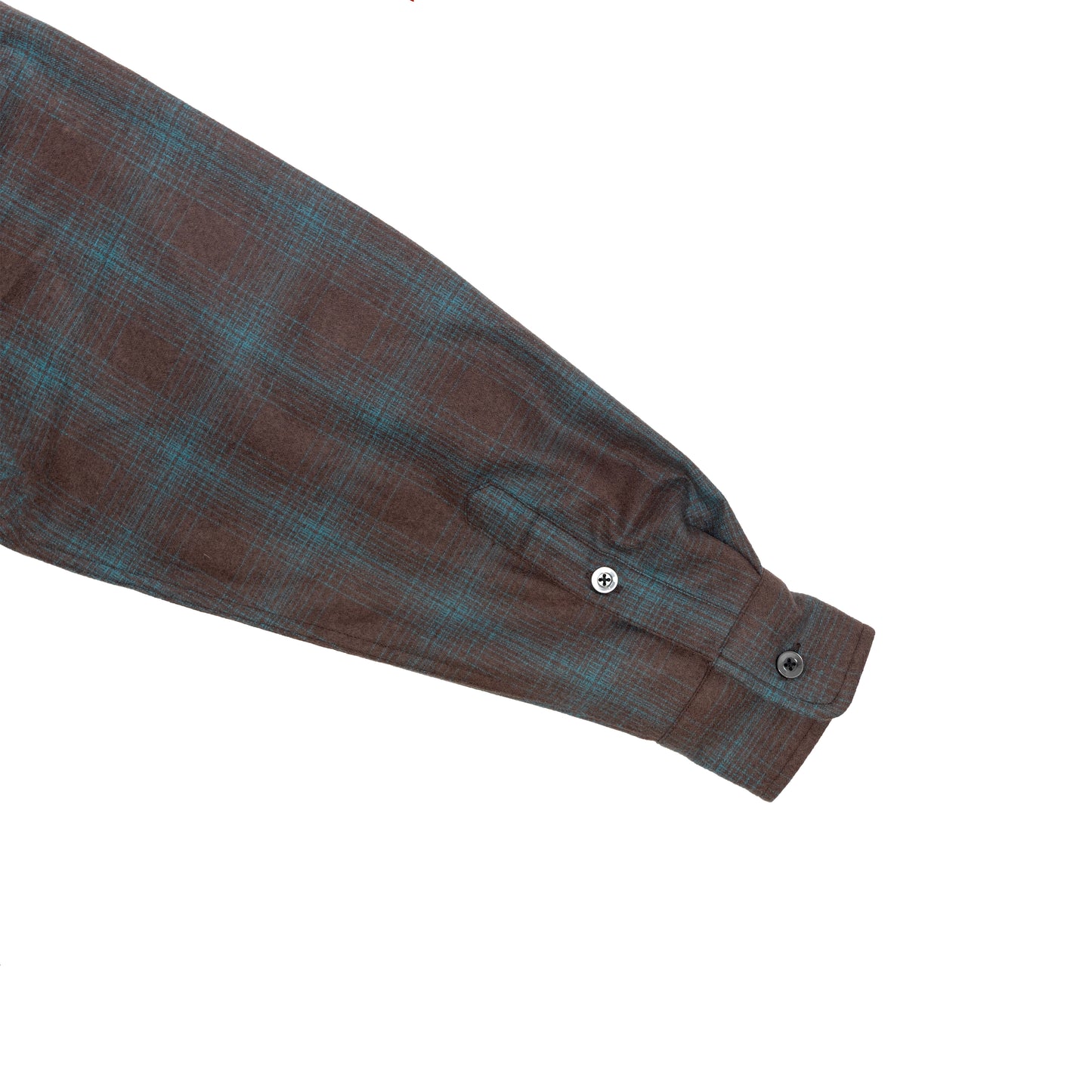 WOOL OMBRE CHECK OPEN COLLAR SHIRT L/S ( TYPE-3 ) - PENDLETON