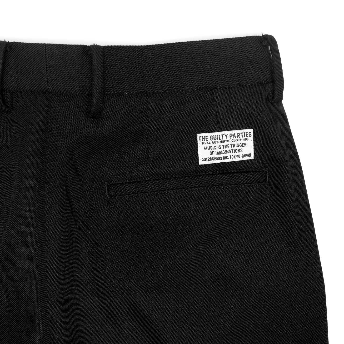 DOUBLE PLEATED CHINO TROUSERS