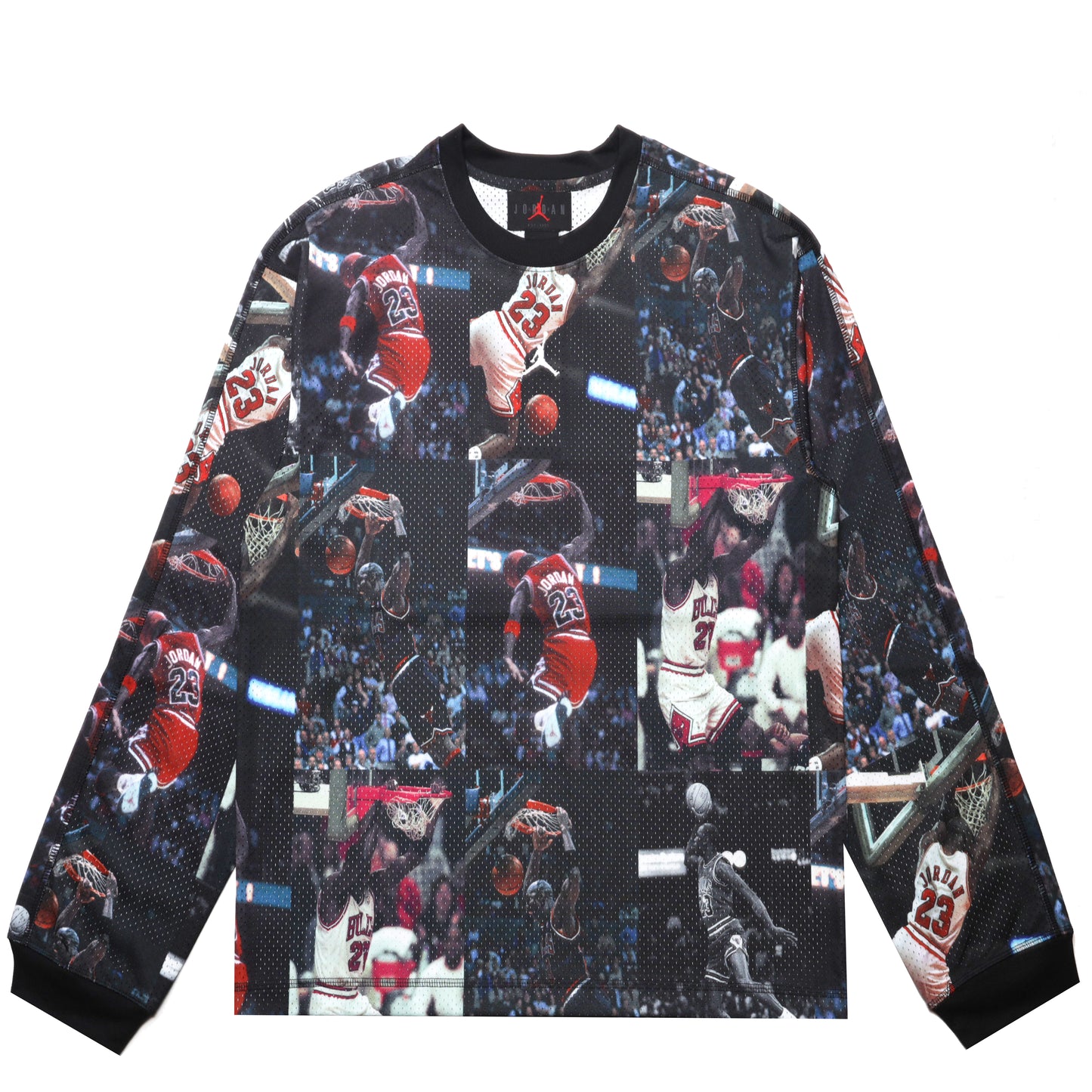 M J FLIGHT ALL-OVER PRINT LS JERSEY