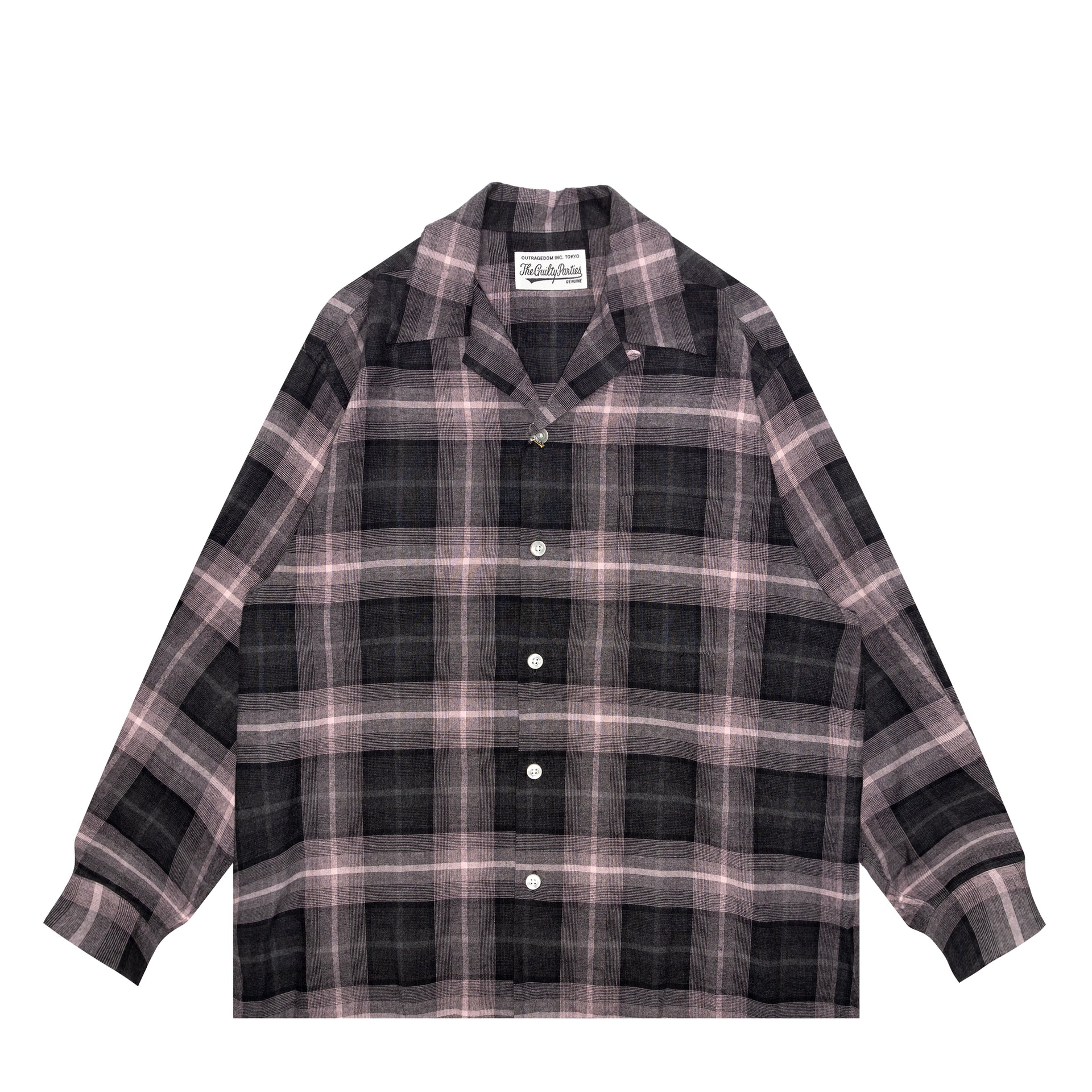 OMBRE CHECK OPEN COLLAR SHIRT L/S ( TYPE-3 ) – Saint Alfred