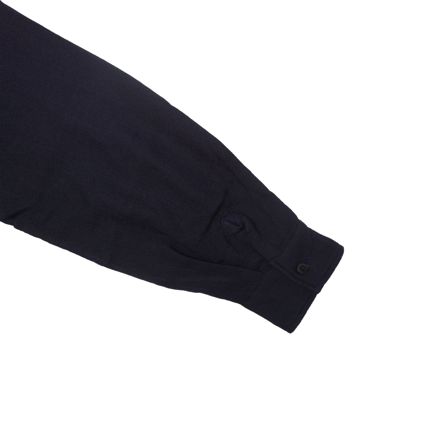 WOOL GAUZE STAND COLLARED SMOCK