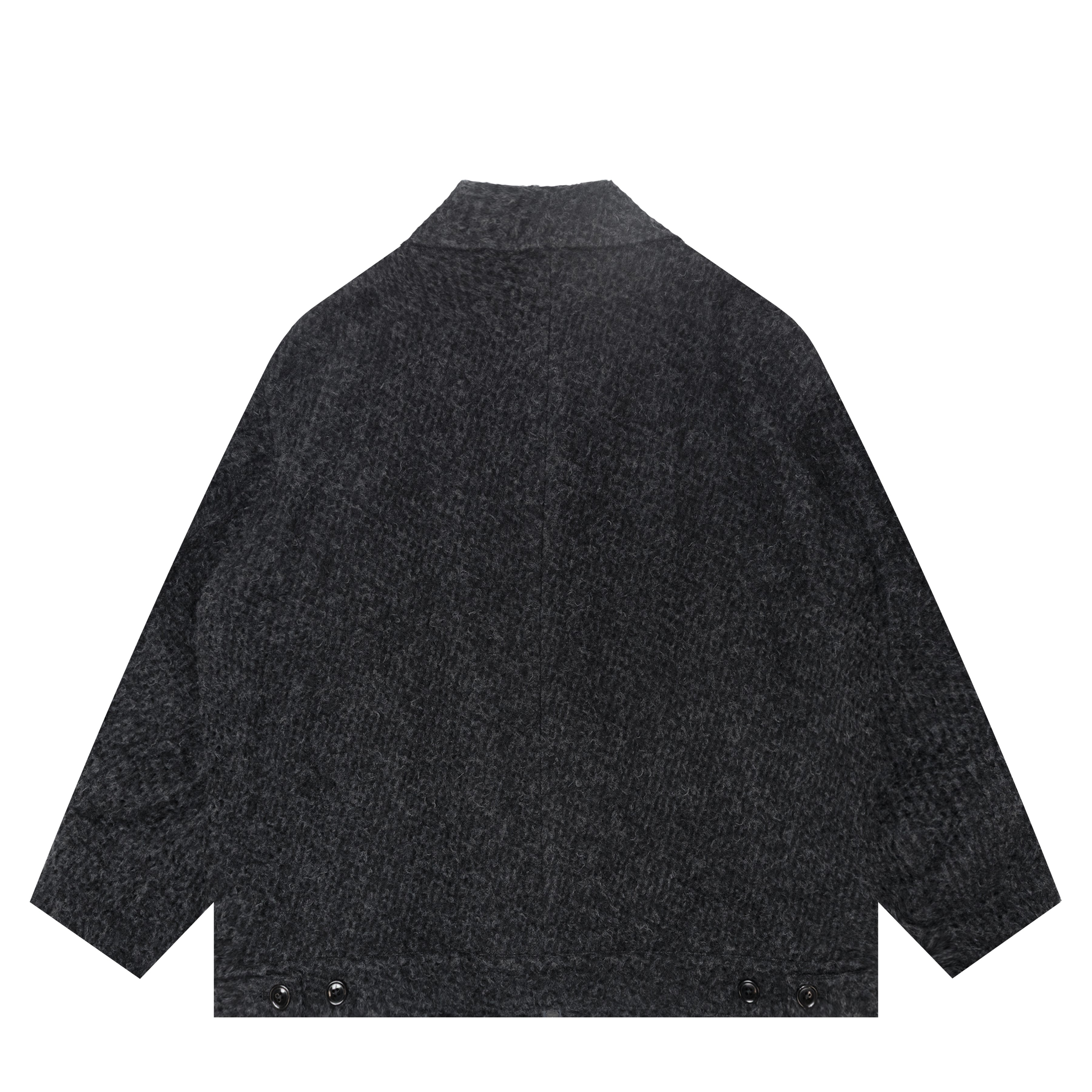 BRUSHED WOOL ZIP SHORT JACKET – Saint Alfred