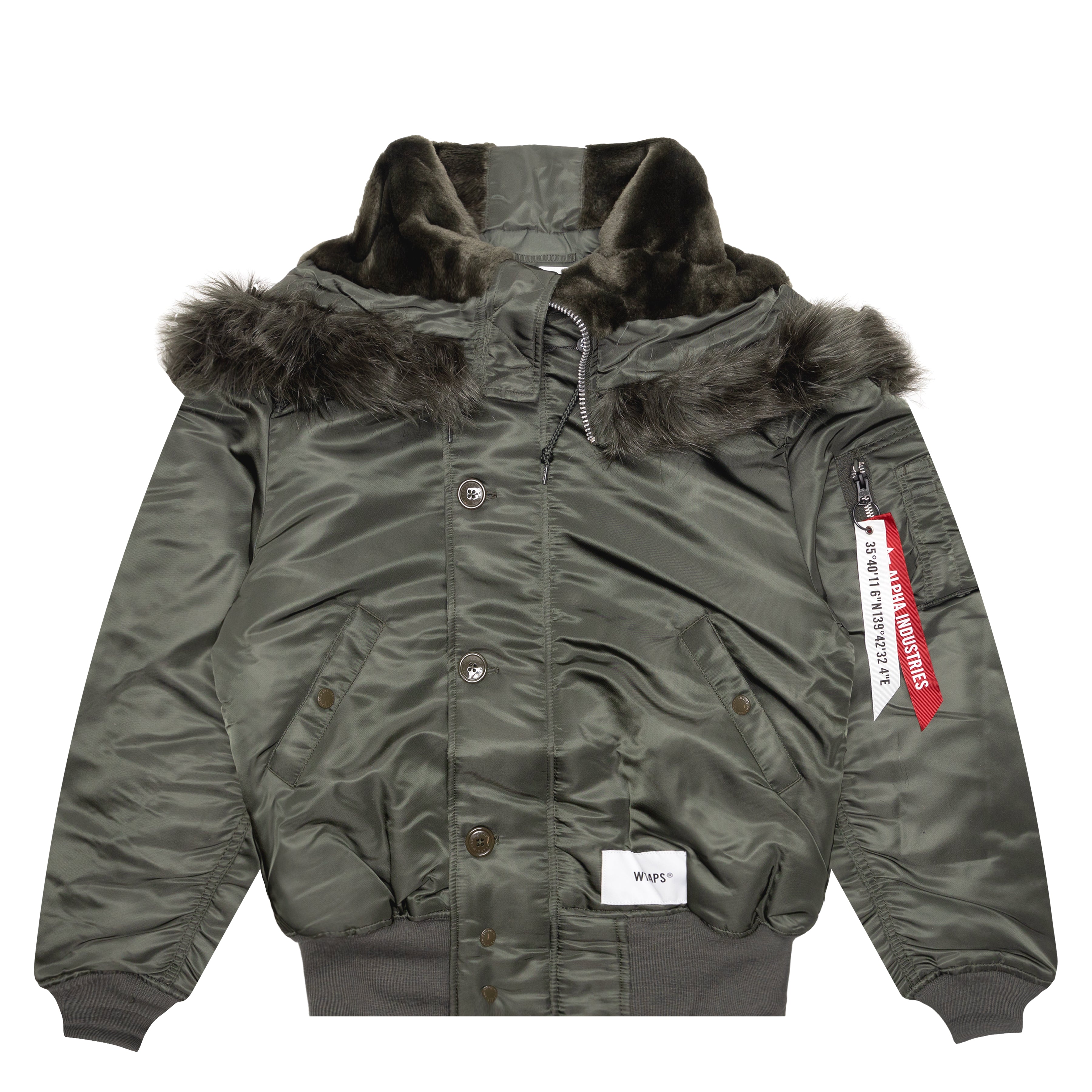 新品WTAPS ALPHA INDUSTRIESブラック Lサイズ　ブルゾン WTAPS ALPHA INDUSTRIESブラック Lサイズ ブルゾン WTAPS ALPHA