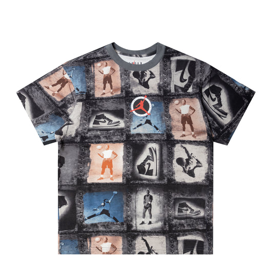 M J FLIGHT CLUB AOP SS CREW T-SHIRT